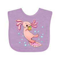Inktastic Cute Axolotl Loves Tacos Boys or Girls Baby Bib