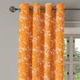 thumbnail image 2 of Ambesonne Floral Grommet Curtain, Vivid Blooms Spring Tree, 50" x 84", Orange Lilac, 2 of 6