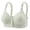 Light Green, variant on Women's Large Sized Front Buttoned Lactation Underwear That Is Breathable And Comfortable With A Pair Of Breasts. Middle ' Bras Without Steel Rings Brazier for Women, Size 46