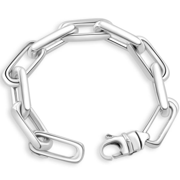 Pompeii Men's Fisher 14k Gold (120gram) or Platinum (193gram) Link Bracelet 9" (,)