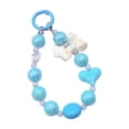 thumbnail image 4 of Pulsera con llavero de cuentas Correa para teléfono con cuentas Cadena con dijes para bolso Asa para bolso con cuentas Azul, 4 of 8