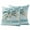 Teal, Aqua, White, variant on 2 Pack Outdoor Waterproof Throw Pillow Covers,Watercolor Palm Tree Beach Theme Decorative Square Pillow Case Patio Pillowcases for Chair Couch Sofa 20x20in
