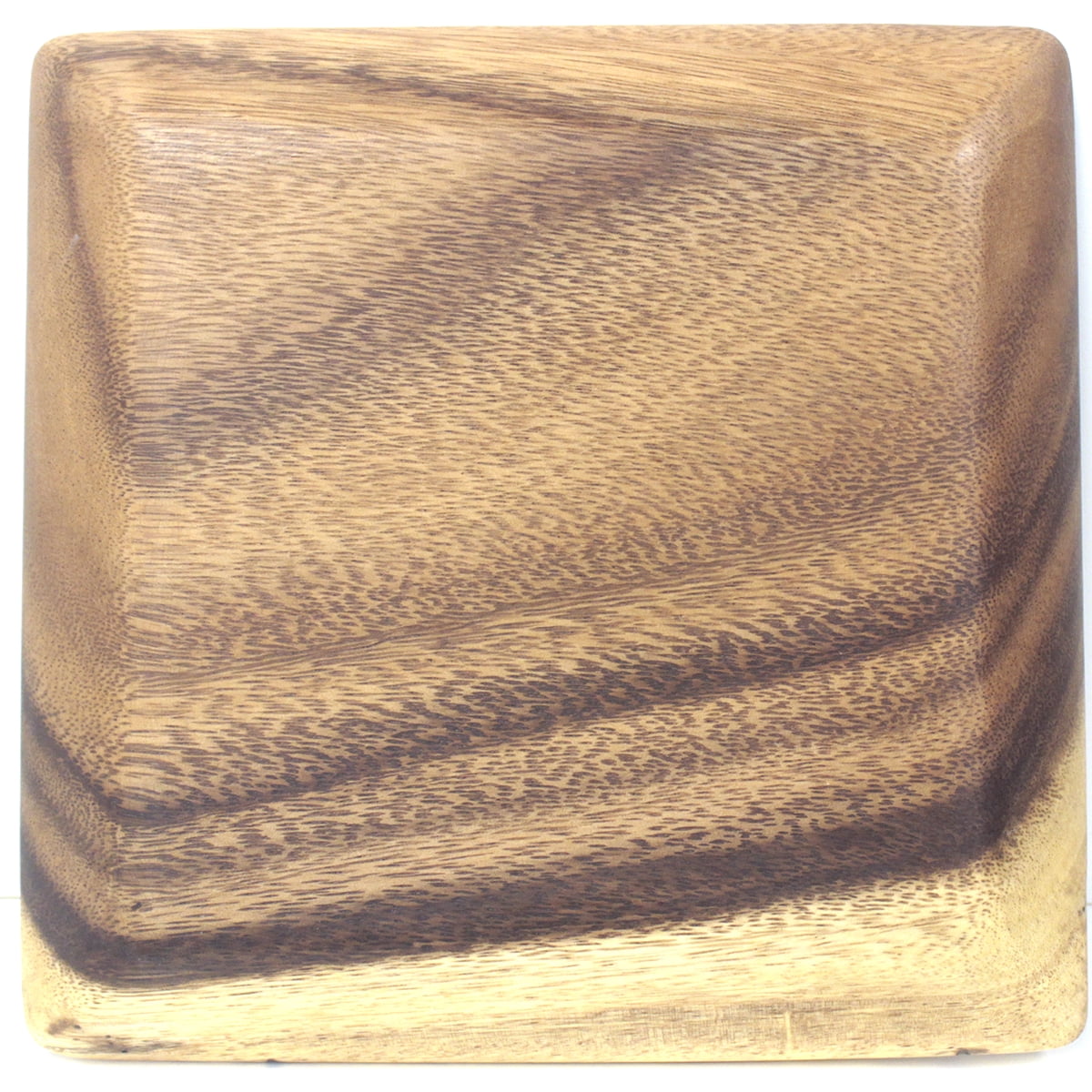 Island Imports Acacia 1"x8"x8" Square Dinner Plate