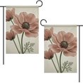 thumbnail image 2 of Brown Poppy Floral Garden Flag 12x18 Inch Double Sided - All Weather Polyester, Fade Resistant Outdoor Decorative Flag for Yard, Patio, Spring & Summer, 2 of 5