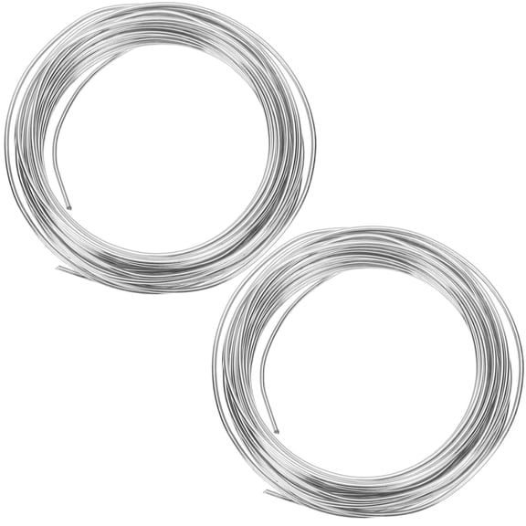 OFFIGAM 2pcs Soft Crafting Wire Metal Wire Silver Sculpting Wire Clay for DIY Enthusiasts Activities