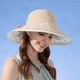 thumbnail image 5 of 1 sombrero de pescador para exteriores de verano, sombrero de pescador con pegamento de color, aleros grandes, sombrero con protección solar, sombrero para el sol con lazo, 5 of 5