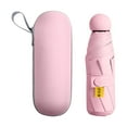 thumbnail image 3 of compacto para protección contra  de lluvia para viajes de lluvia rosa con estuche Yuyangstore miniparaguas, 3 of 8