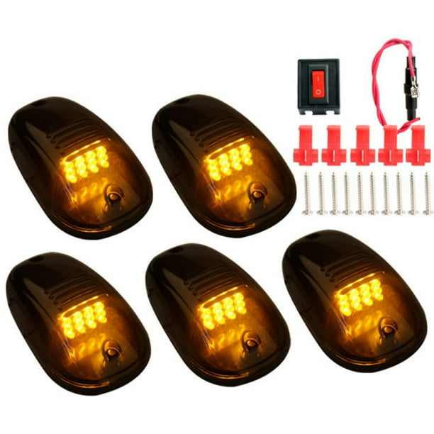 Faro LED Ámbar 5 Uds. Circulación Superior 1000ML para Camión SUV 4x4