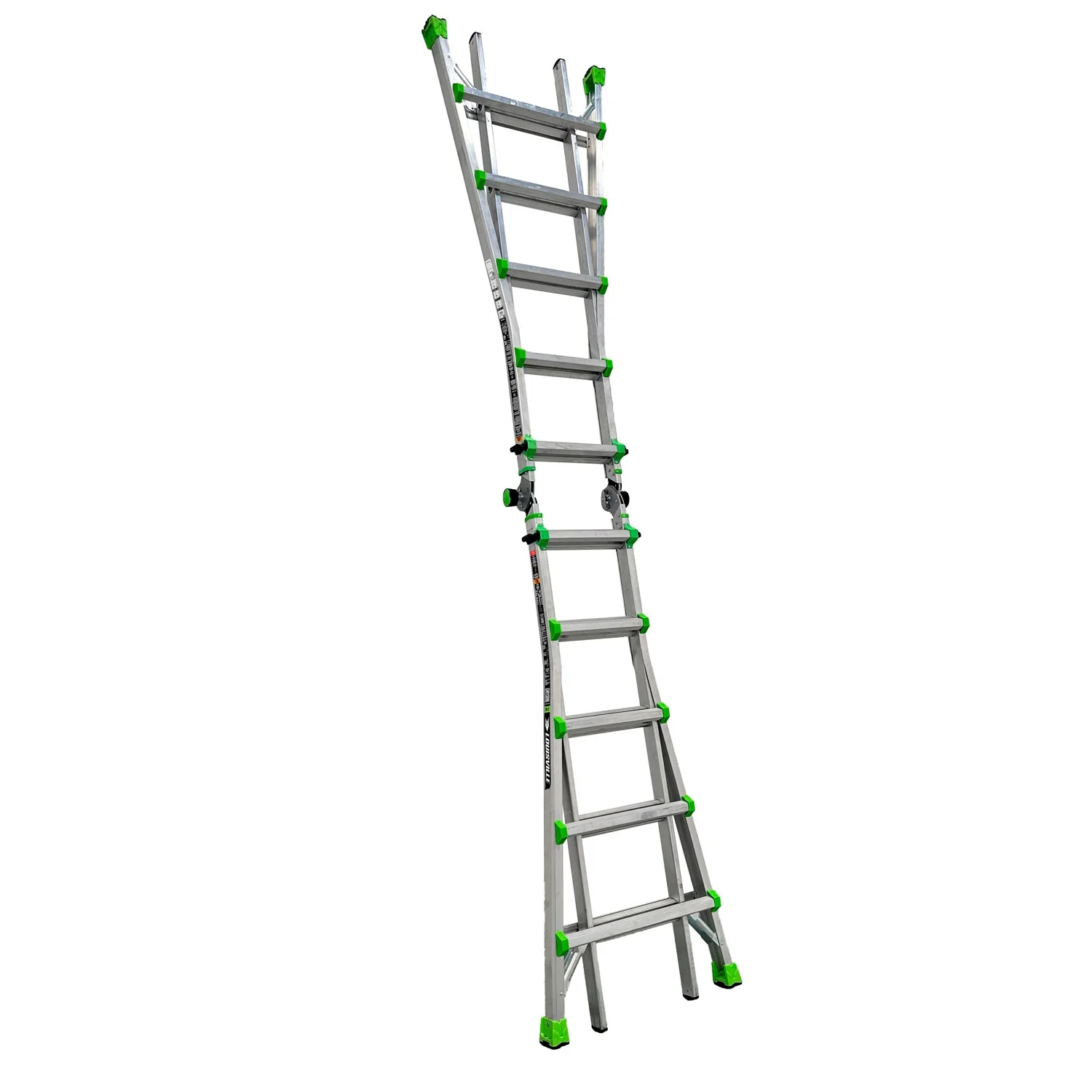 Louisville Ladder L-2099-22 Aluminum Multipurpose Ladder, 22 ft Reach, Type IA, 300 lb Load Capacity