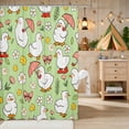 thumbnail image 2 of Erosebridal Duck Shower Curtain 72Wx72L for Girls, Rainy Day Waterproof Bathroom Curtain, 2 of 5