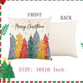 thumbnail image 2 of Nutcracker Pillow Covers Christmas Tree Pillow Cases Decorative Throw Pillows 18 x 18 Set of 4 Xmas Winter Holiday Pillow Cushion Case Covers for Sofa Couch Pink, 2 of 6