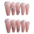 thumbnail image 1 of Rhinestone Decorated Fake Nails with High-Quality Resin Material for Manicure Novice Beginner Glue, 1 of 1