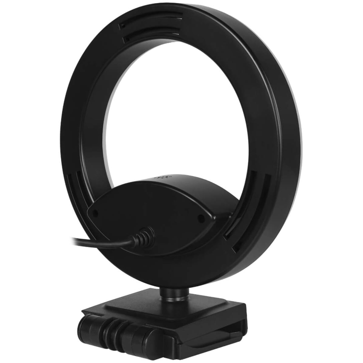 Arozzi - Occhio True Privacy Webcam with Adjustable LED Ringlight - Magnetic Privacy Cover, Dual Omni-Directional Noise Cancelling Microphones with Manual Circuit Breaker, and Full HD
