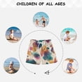 thumbnail image 6 of Kids' Beach Pants Comfortable Swim Trunks Teal and Orange Abstract Shapes Shorts for Pool Vacation and Lounge Wear X-Small, 6 of 8