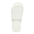 thumbnail image 3 of Bocca women Knit Platform Sandals White Open Toe 1.8 inch Slide Sandals 6M, 3 of 4