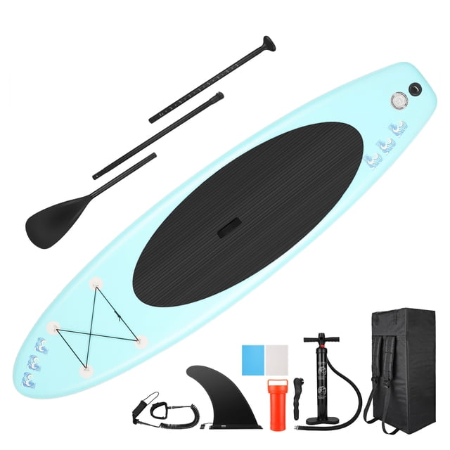 Ancheer iSUP Inflatable Stand Up Paddle Board with Accessories, Lake Blue