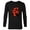 Black, variant on Marvel Daredevil Super Hero Comic Art Red & Black Face Raw - Long Sleeve T-Shirt for Men - Customized-White