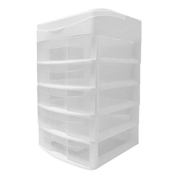 Cajonera Joyero Alhajero Organizador LIFTOR 5 Cajones Blanco