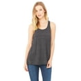 thumbnail image 1 of Camiseta sin mangas con espalda cruzada fluida para mujer CHRCL BLACK SLUB L Bella + Lienzo B8800, 1 of 1
