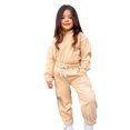 thumbnail image 5 of HAiming Kids Girls Tracksuit Sets Trendy Fall Winter Solid Long Sleeve Sweatshirts Jogger Sweatpants 2 Piece Outfits, 5 of 9