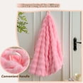 thumbnail image 4 of LIFEREVO Fluffy Faux Rabbit Fur Bean Bag Cover (No Filler), Soft Luxury Fuzzy Stuffed Animal Storage Bubble Large Bean Bag Chair for Plush Toys, Shaggy Furry Beanbag Cover Girls Adults 3ft, Pink, 4 of 7