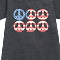 thumbnail image 2 of Instant Message - Peace Flag - Toddler & Youth Girls Fleece Dress, 2 of 5