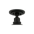 thumbnail image 3 of Franklin Iron Works Arnett Rustic Industrial Semi Flush Mount Outdoor Ceiling Light Black 12" Damp Rated for Post Exterior Barn Deck House Porch Yard, 3 of 7