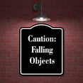 thumbnail image 2 of Caution Falling Objects BLACK Aluminum Composite Sign 15''x18'', 2 of 9