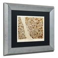 thumbnail image 4 of Trademark Fine Art "Liverpool England Street Map 3" Canvas Art by Michael Tompsett, Black Matte, Silver Frame, 4 of 4