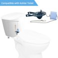 thumbnail image 3 of Tian Qi 2 Pack Toilet Flapper 2 Inch, Toilet Tank Flapper Replacement Compatible with Kohler Flapper with Float Used in Various 2-Piece Toilets-Blue Color, 3 of 5