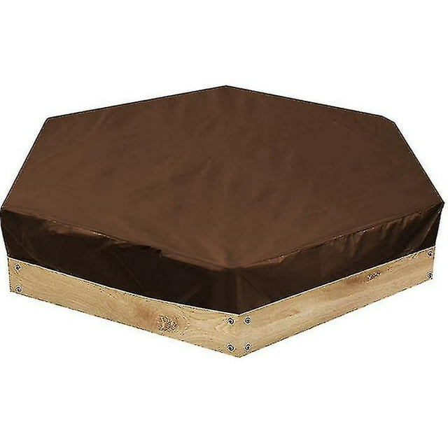 Lot de 1 Housse Imperméable pour Bac à Sable Hexagonale, Résistante aux Uv, Housse de Protection pour Bac à Sable pour Bac à Sable, Jouets, Piscine et Mobilier de Piscine
