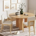thumbnail image 2 of Nathan James Gracie Modern Upholstered Dining Room Chair with Cushion, Boucle Dining Chair with Solid Wood Frame, Cream Boucle/Warm Pine, 2 of 6