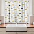 thumbnail image 2 of Ambesonne Crown Kitchen Curtains, Emperor Accessories Kingdom, 55"x45", Dark Mustard and Dark Grey, 2 of 3