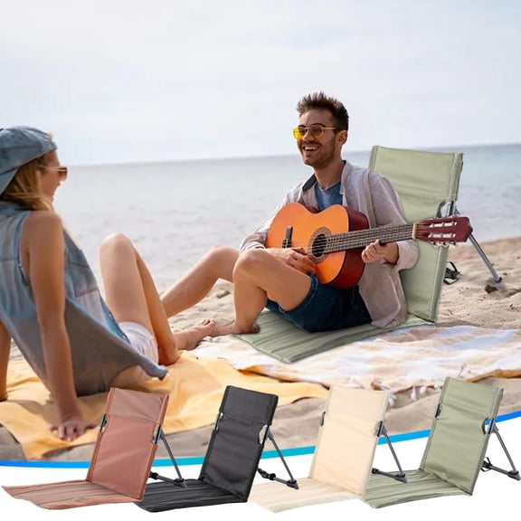 Outoloxit Ultralight Portable Folding Camping Chair with Tilting Backrest for Outdoor Fishing Beach and Picnic Activities