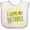 White and Pink, variant on Inktastic I Love My Nonni Sun and Rainbow Letters Boys or Girls Baby Bib