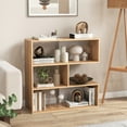 thumbnail image 4 of Costway 3-Shelf Concave Bookshelf Room Organizer with Anti-Toppling Device Freestanding, 4 of 10