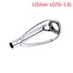 thumbnail image 1 of Exceepand Sliver Free of Tangle Top Tip Guide for Spinning Casting Fishing Rod Building Repair Raibow Eye Line Ring He Qiyong unisex, 1 of 2