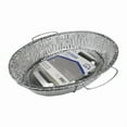 thumbnail image 2 of Home Plus 6392112 12.75 x 17.37 in. Durable Foil Oval Roaster Pan - Silver- pack of 12, 2 of 3