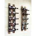 thumbnail image 3 of Wine Barrel Stave 5-Bottle Holder - Wall Mount Wine Rack - Rustic Wine Barrel Decor - Unique Wine Storage, 3 of 6