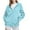 Sky Blue, variant on Wensltd Women Sports Jacket Outdoor Windproof Zipper Hooded Jacket for Cycling Hiking
