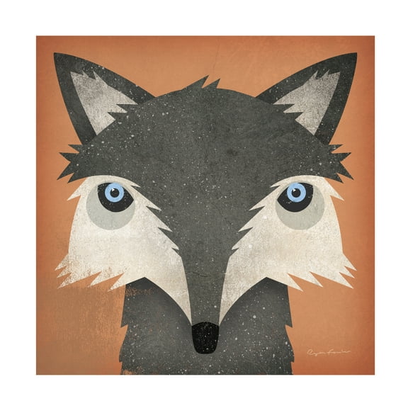 Trademark Fine Art 'Timber Wolf' Canvas Art by Ryan Fowler