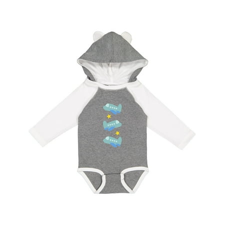 

Inktastic Airplane Cute Planes for Boys Gift Baby Boy Long Sleeve Bodysuit