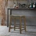 thumbnail image 5 of Pemberly Row 24" Faux Leather Saddle Counter Stool in Gray - Set of 2, 5 of 7