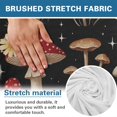 thumbnail image 7 of SCRAWLGOD Mushroom Daisy Floral Black Recliner Chair Covers Stretch Reclining Cover for Recliner Chair Washable 1 Seat Chair Covers for Reclining Chairs with Elastic Band for Dogs Pets, 7 of 7