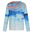 thumbnail image 4 of ICHUANYI Clearance Men's Long Sleeve Round Neck Print Color Fashion Casual T-Shirt Long Sleeve Top(Light blue, L) Ichuanyi Ichuanyi, 4 of 8