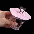 thumbnail image 3 of Mini Gorra Tapa de silicona Torx resistente al calor a prueba de fugas tapa de dibujos animados (oso rosa), 3 of 4