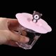 thumbnail image 3 of Mini Gorra Tapa de silicona Torx resistente al calor a prueba de fugas tapa de dibujos animados (oso rosa) Wdftyju Libre de BPA, 3 of 4