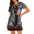 thumbnail image 1 of Disketp Veterans Day1 para Camisón Corto de Manga Corta para Mujeres, Camisón Cómodo con Escote Redondo, Bonito y Confortable, 1 of 6