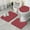 Red Christmas Snowflake-3, variant on Red Christmas Snowflake Pattern Bathroom Rugs Sets 3 Piece,Toilet Cover Set,Absorbent Non Slip Bathroom Mats Sets with U-Shaped Contour Rug Toilet Rug Set