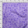 thumbnail image 3 of oneOone Viscose Chiffon Violet Fabric Asian Paisley Sewing Material Print Fabric By The Yard 42 Inch Wide, 3 of 5